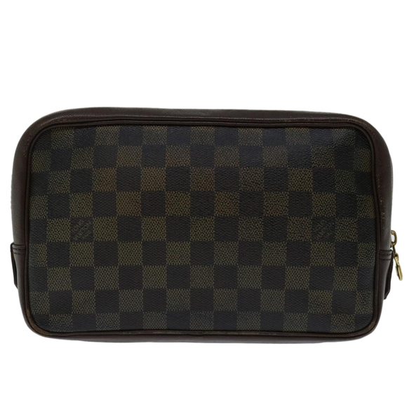 LOUIS VUITTON Damier Ebene Trousse Toilette Clutch Bag N47623 LV Auth 67716 - Picture 2 of 16